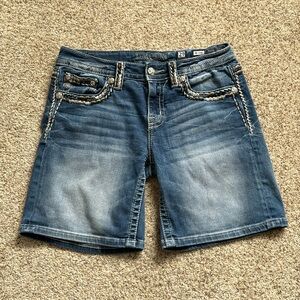 X Miss Me Boyfriend Mid-Shorts